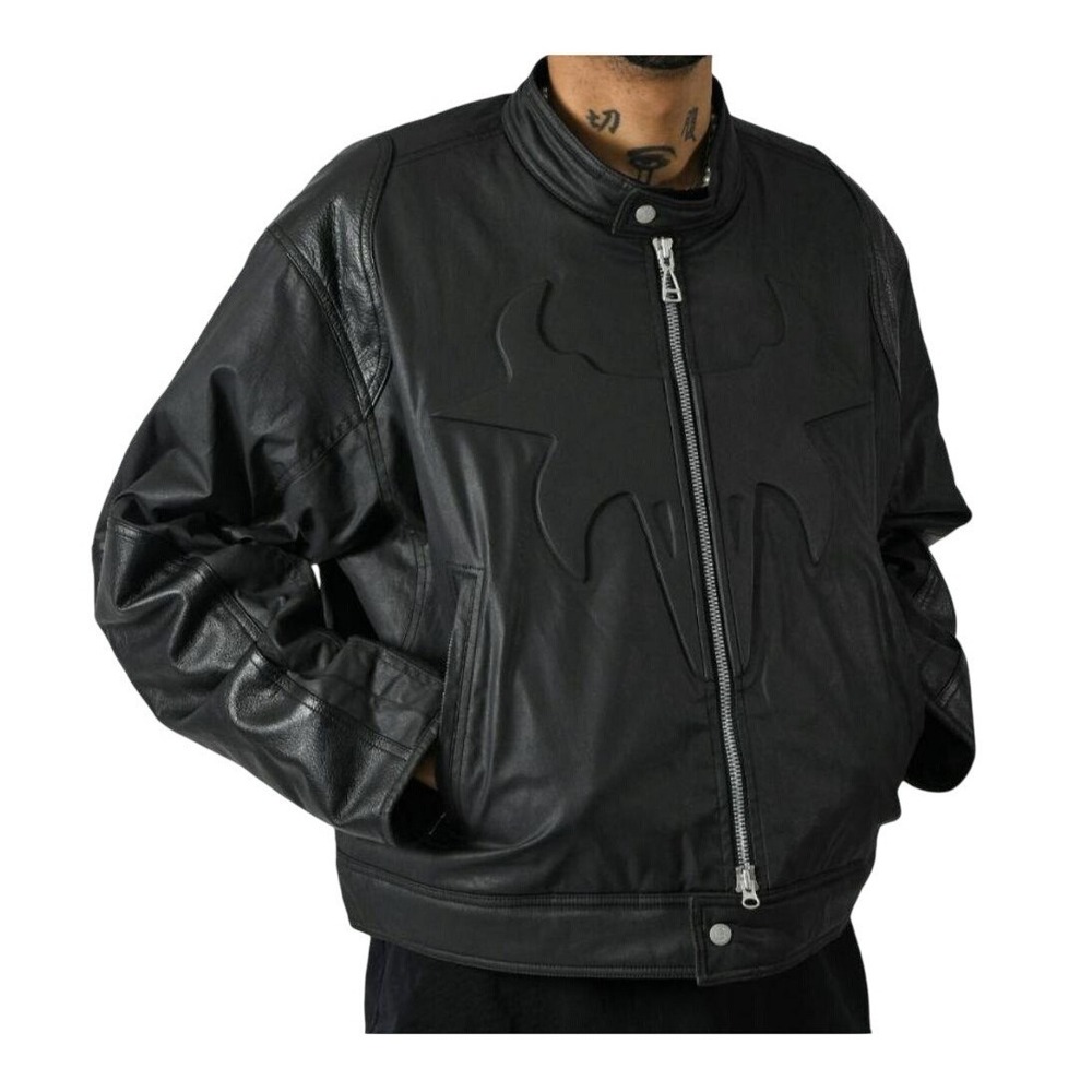 Air Jordan x Travis Scott Cactus Jack‎ Waxed Black Jacket DZ5474-010 Men's M NEW - Picture 7 of 16